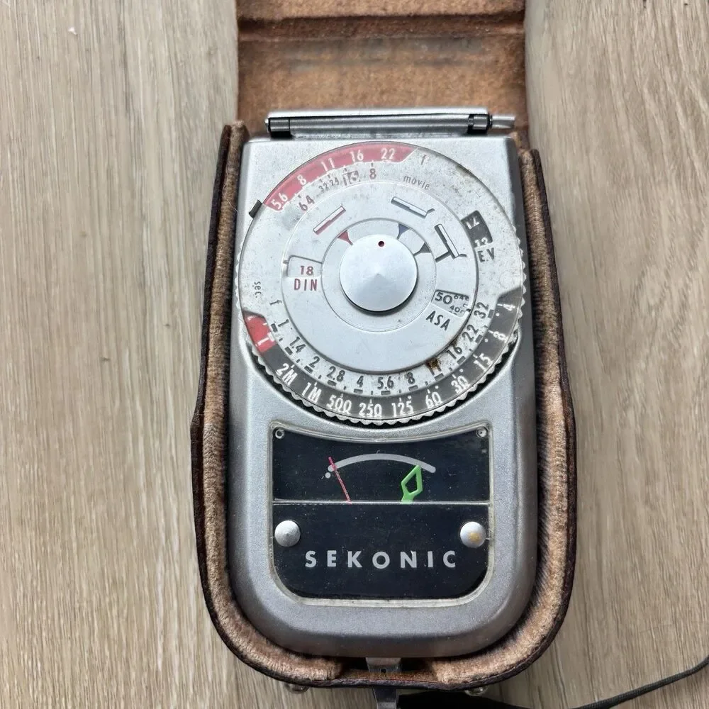 Vintage SEKONIC Light Meter Analog Photography L-28 EV ASA Film Made Japan